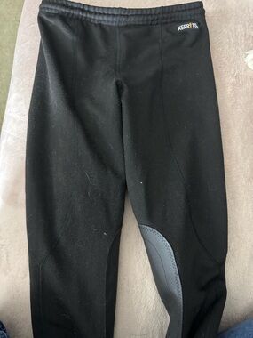 Kerrits Black Kids Full-Seat Grip Leggings size medium